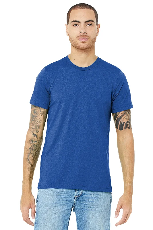 Men's short-sleeve muted fresh-chill-blue tee-Bella + Canvas Mens Short Sleeve Crewneck T-Shirt - True Royal Blue