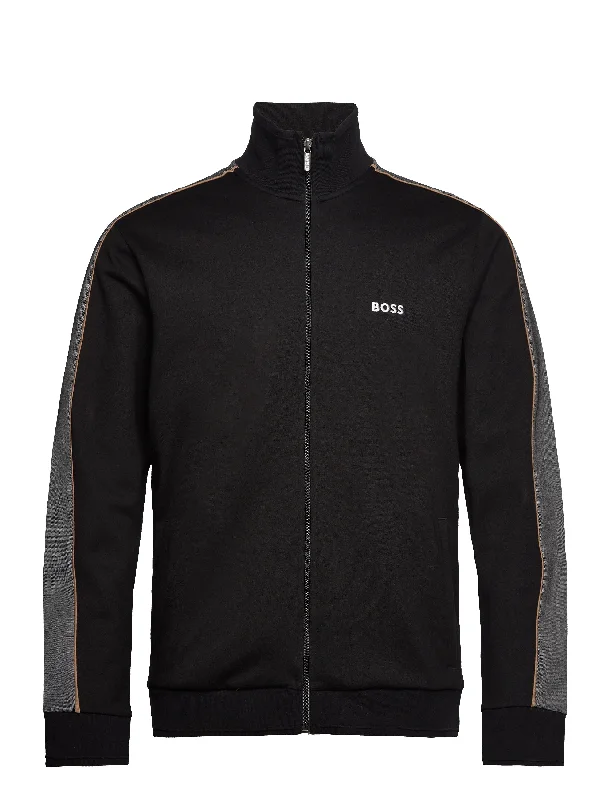 Men's isle vibe jackets-Hugo Boss Men's Tracksuit Full Zip Jacket, Black