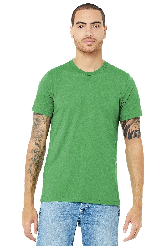 Men's short-sleeve trendy bright-new-indigo top-Bella + Canvas Mens Short Sleeve Crewneck T-Shirt - Green