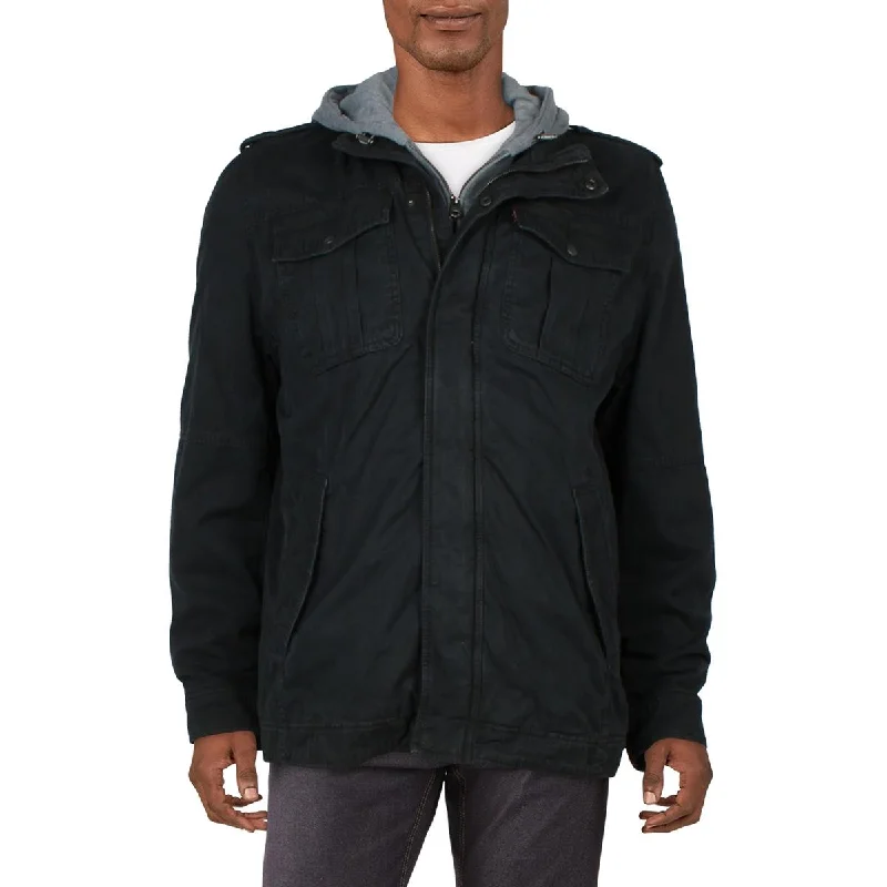 Men's sneak stealth jackets-Levi Strauss & Co. Mens Sherpa Lined Layered Trucker Jacket