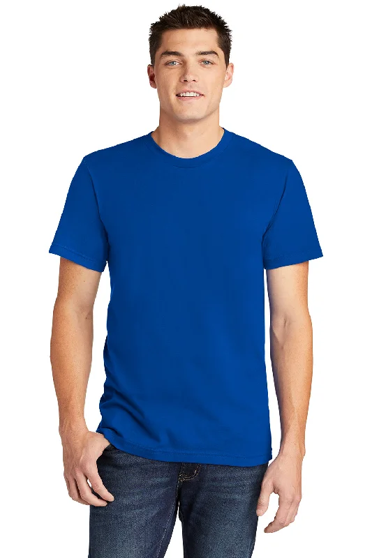 Men's short-sleeve modern vibrant-fair-trade-jute top-American Apparel Mens Fine Jersey Short Sleeve Crewneck T-Shirt - Royal Blue