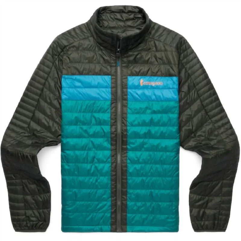 Men's edge dive jackets-Men's Capa Insulated Jacket In Woods/greenery