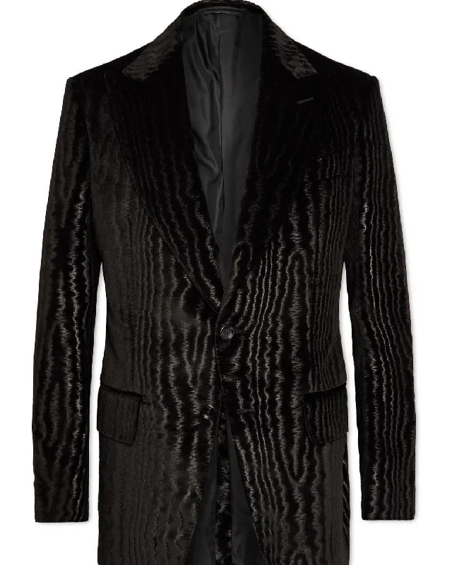 Men's ride wave jackets-Tom Ford Mens Blazer In Black