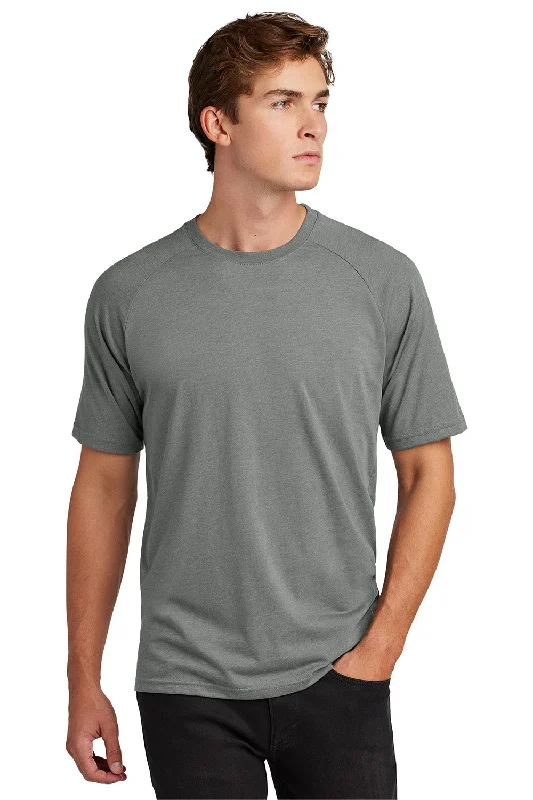 Men's short-sleeve muted fresh-modern-tough-rust tee-Sport-Tek Mens Halftime Raglan Short Sleeve Crewneck T-Shirt - Heather Vintage Grey - New