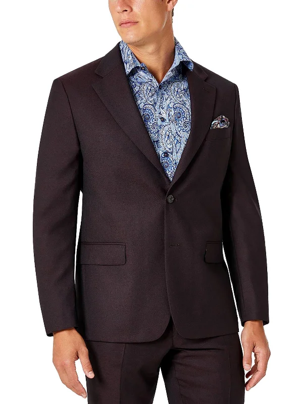 Men's keel rugged jackets-Karl224X Mens Virgin Wool Modern Fit Two-Button Blazer