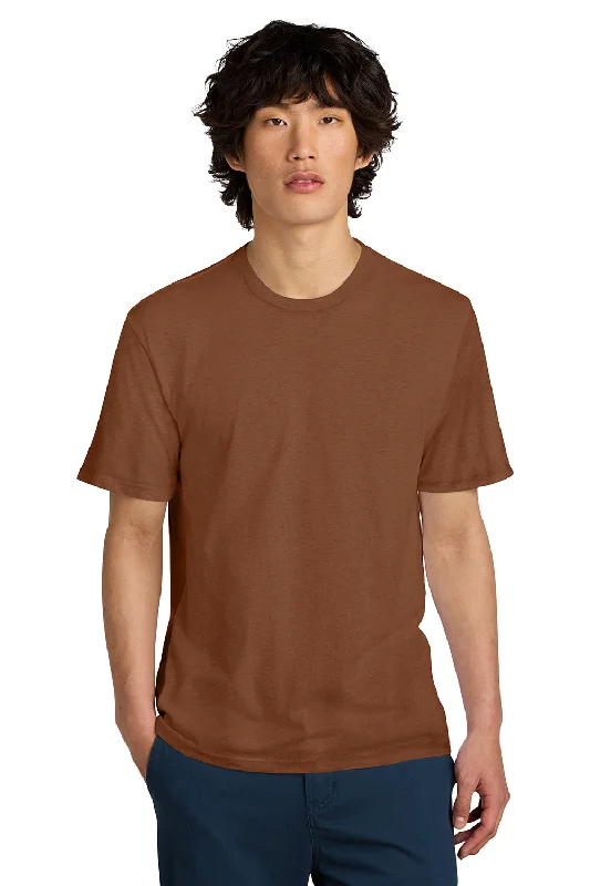 Men's short-sleeve deep classic-sleek-curved-hem top-District Mens Perfect Weight Short Sleeve Crewneck T-Shirt - Baked Clay Brown