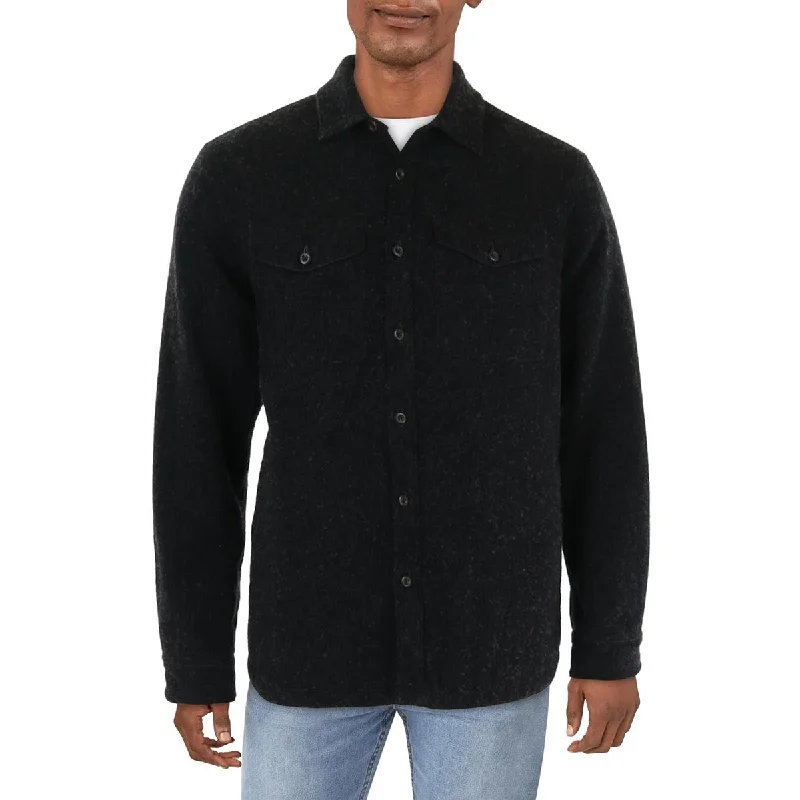 Men's freeze sleek jackets-The North Face Mens Wool Short Shirt Jacket