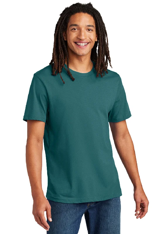 Men's short-sleeve rugged clay tee-Allmade Mens Recycled Short Sleeve Crewneck T-Shirt - Oceanic Teal Blue - New