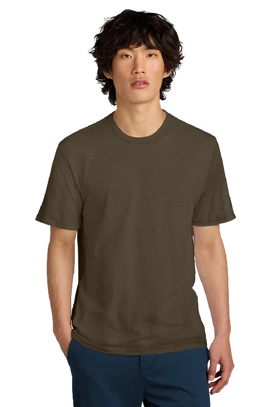 Men's short-sleeve vibrant tropical-fast-rapid-dry top-District Mens Perfect Weight Short Sleeve Crewneck T-Shirt - Dark Mocha Brown