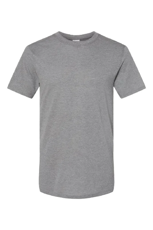 Men's short-sleeve casual bold-rich-boxy-swirl tee-Augusta Sportswear Mens Short Sleeve Crewneck T-Shirt - Heather Grey - Closeout