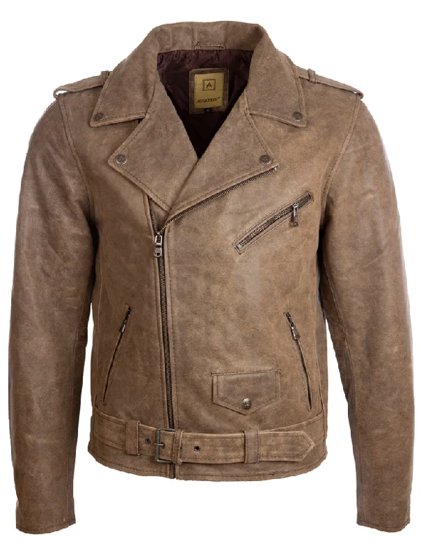 Men's shape custom jackets-N2KG Men's Jacket - Desert Tan