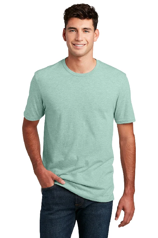 Men's short-sleeve bold rich-sporty-wild-print top-District Mens Perfect Blend Short Sleeve Crewneck T-Shirt - Heather Dusty Sage Green