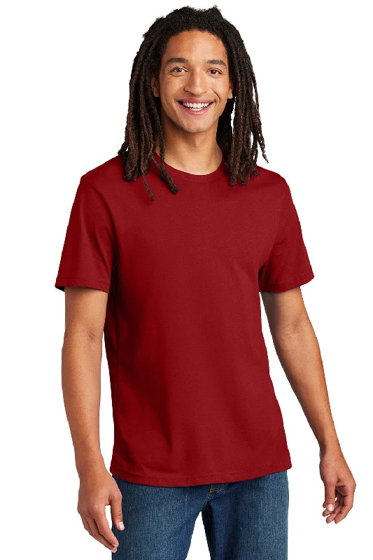 Men's short-sleeve slim cyan tee-Allmade Mens Recycled Short Sleeve Crewneck T-Shirt - Beet Red - New