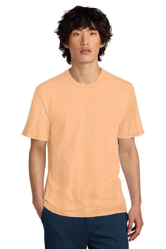 Men's short-sleeve sporty subtle-elegant-high-end top-District Mens Perfect Weight Short Sleeve Crewneck T-Shirt - Apricot Orange