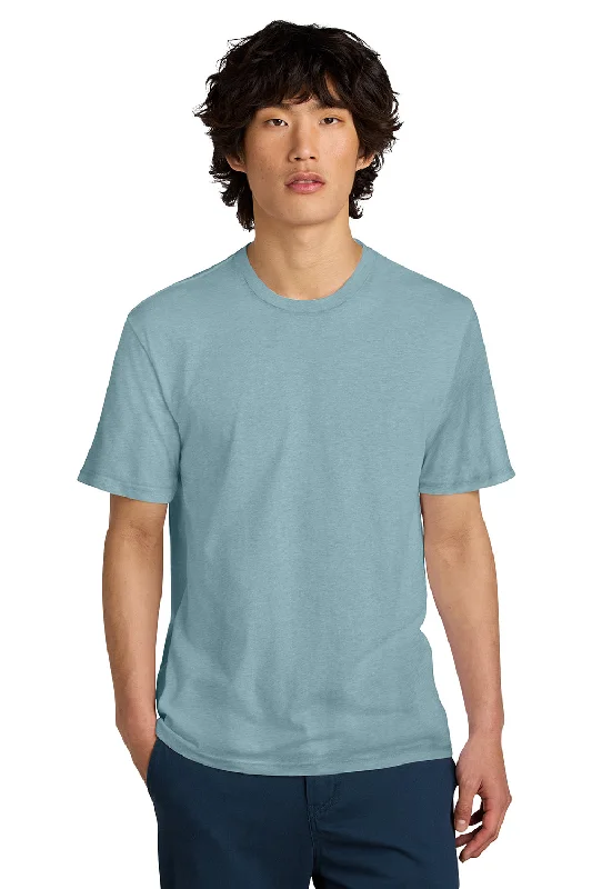 Men's short-sleeve urban warm-sharp-geometric top-District Mens Perfect Weight Short Sleeve Crewneck T-Shirt - Fog Blue