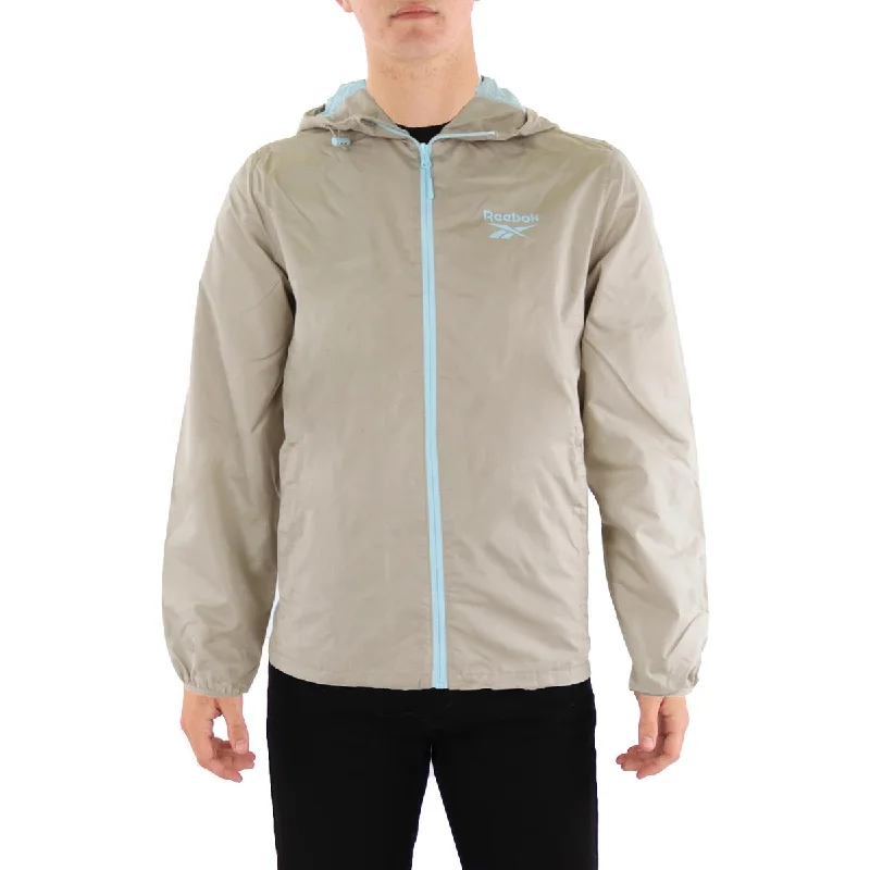 Men's spur sleek jackets-Reebok Mens Outdoor Atheltic Windbreaker Jacket