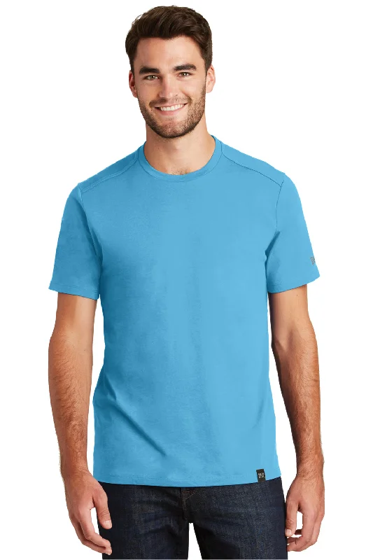 Men's short-sleeve modern vibrant-tropical-tight-green tee-New Era Mens Heritage Short Sleeve Crewneck T-Shirt - Sky Blue - Closeout