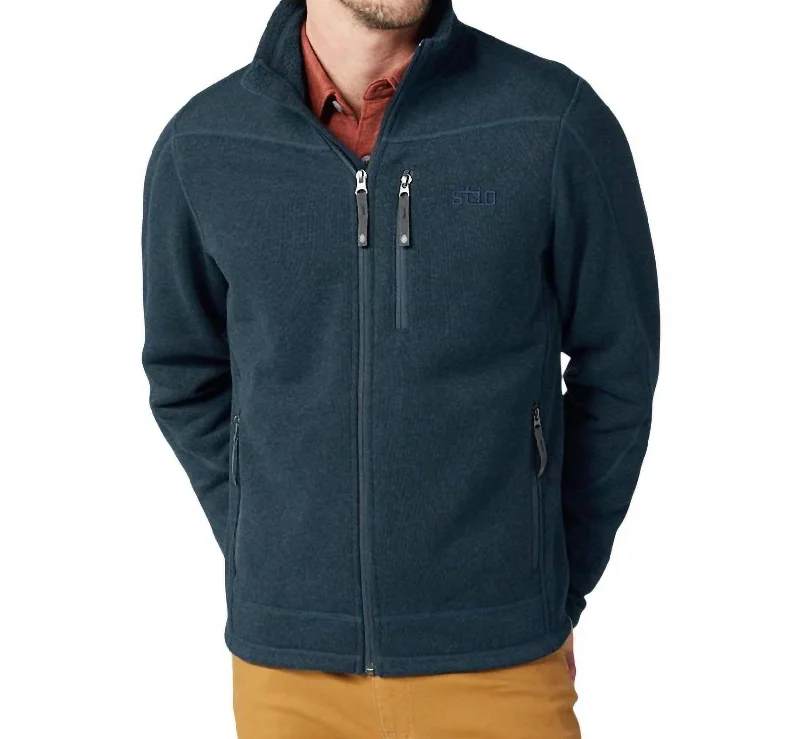 Men's shot tough jackets-Men's Wilcox Fleece Jacket In Mountain Shadow Heather