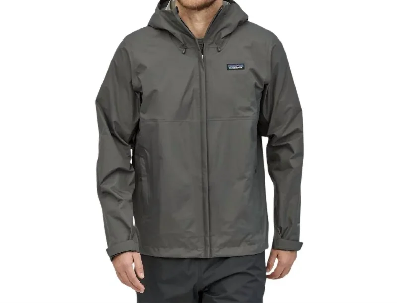 Men's rip bold jackets-Men's Torrentshell 3L Rain Jacket In Forge Grey