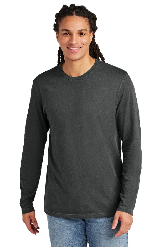 Men's short-sleeve sleek neutral-casual-bold-aged-charcoal tee-District Mens District Wash Long Sleeve Crewneck T-Shirt - Graphite Grey - New