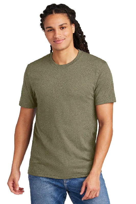 Men's short-sleeve trendy bright-volleyball shirt-District Mens Re-Tee Short Sleeve Crewneck T-Shirt - Heather Light Olive Green