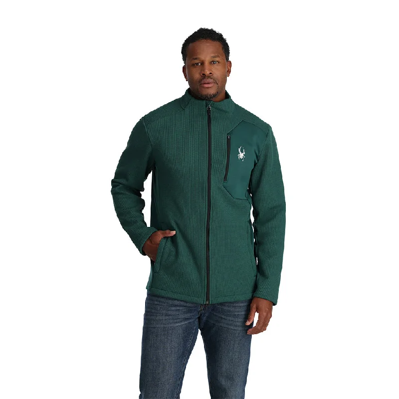 Men's plow rugged jackets-Mens Bandit Full Zip - Cypress Green