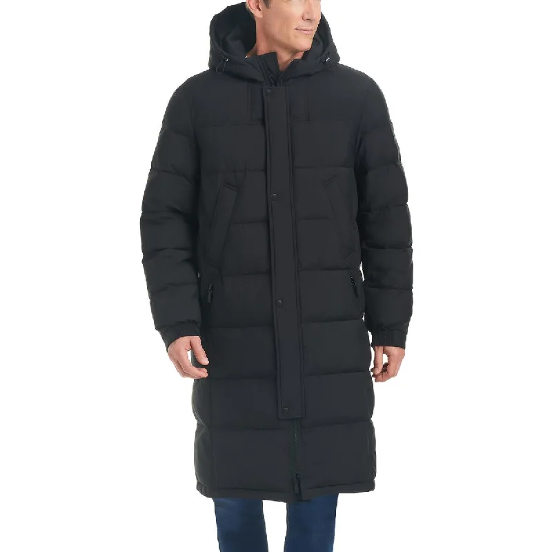 Men's pond calm jackets-Vince Camuto Mens Insulated Hooded Puffer Jacket