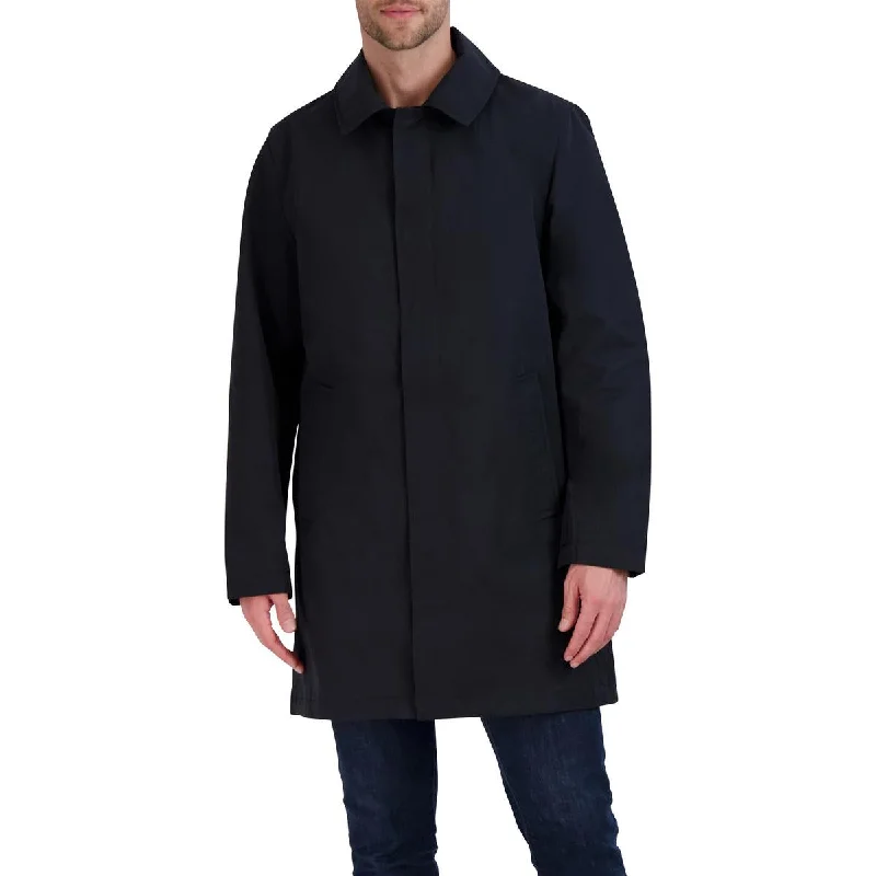 Men's parry bold jackets-Vince Camuto Mens Lightweight Water Resistant Long Coat