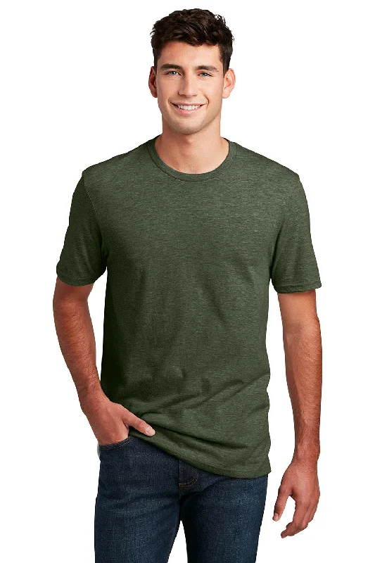 Men's short-sleeve fresh modern-vibrant-hip-hop top-District Mens Perfect Blend Short Sleeve Crewneck T-Shirt - Heather Forest Green