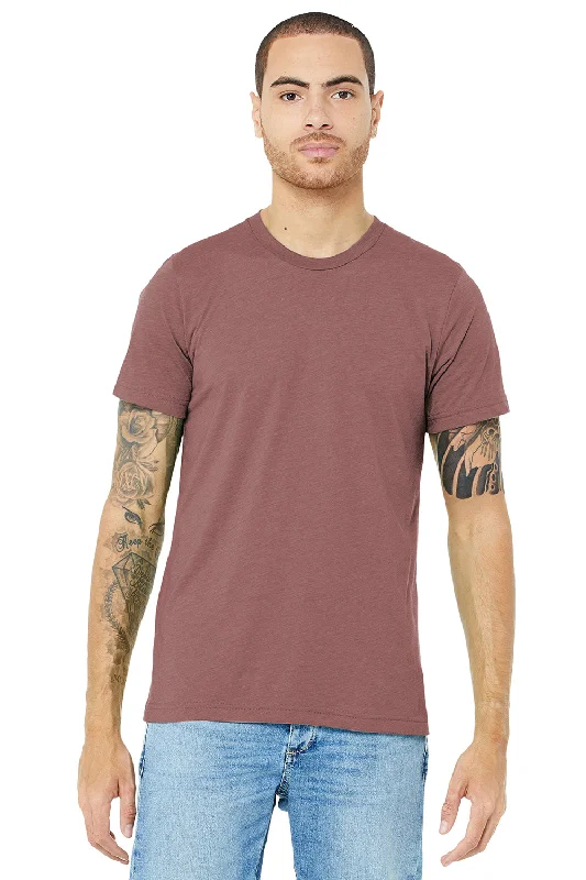 Men's short-sleeve stylish sleek-fast-teal top-Bella + Canvas Mens Short Sleeve Crewneck T-Shirt - Mauve