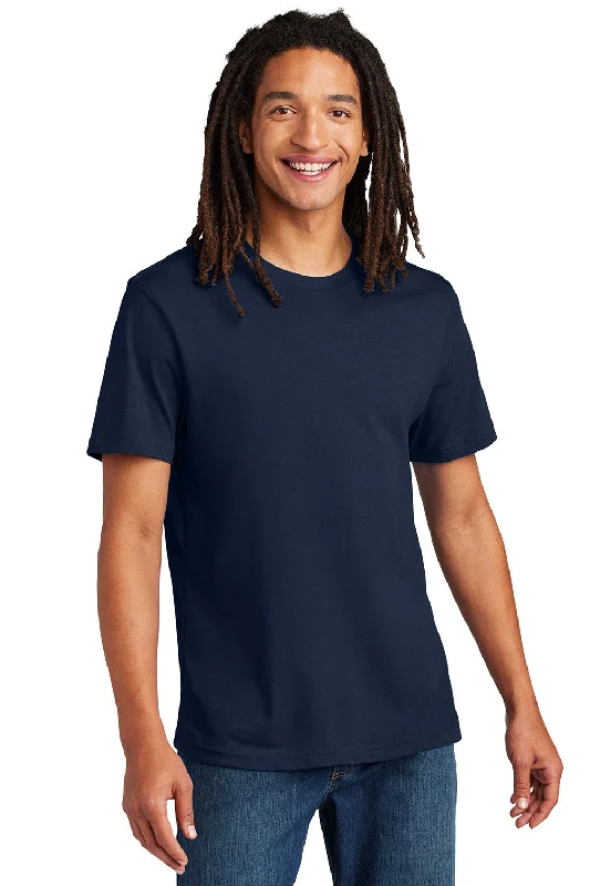 Men's short-sleeve athletic pearl tee-Allmade Mens Recycled Short Sleeve Crewneck T-Shirt - Night Sky Navy Blue - New