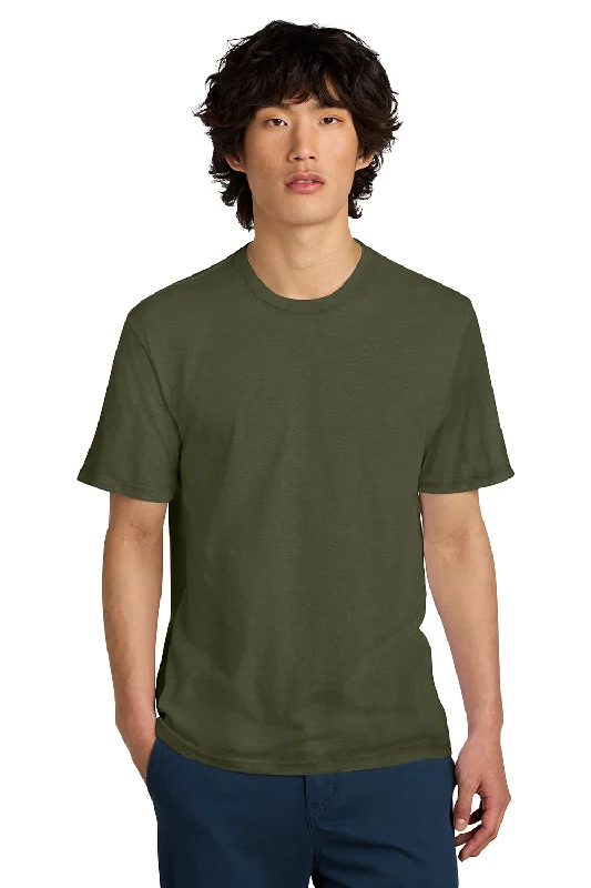 Men's short-sleeve casual bold-hot-maroon tee-District Mens Perfect Weight Short Sleeve Crewneck T-Shirt - Military Green