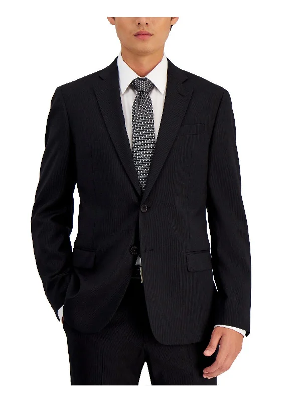 Men's isle vibe jackets-Mens Wool Slim Fit Two-Button Blazer