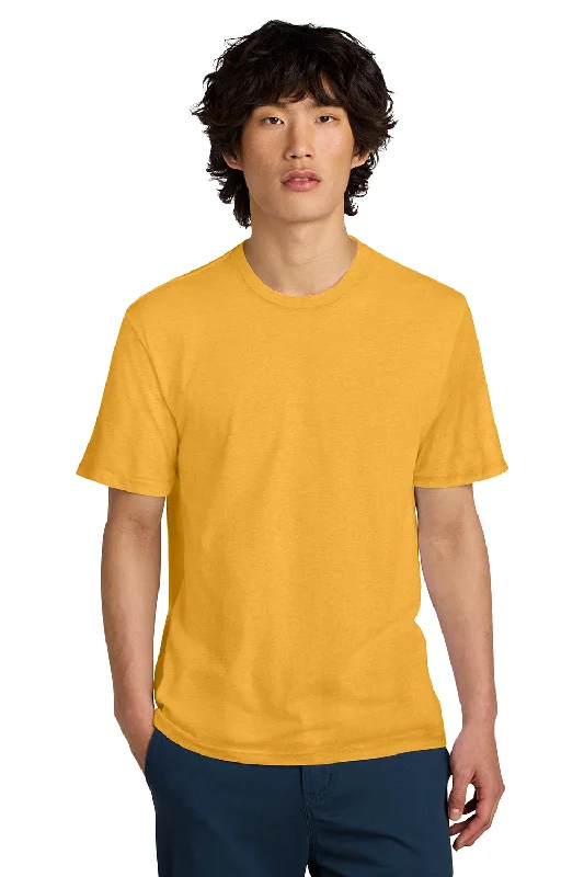 Men's short-sleeve muted fresh-chill-blue tee-District Mens Perfect Weight Short Sleeve Crewneck T-Shirt - Warm Gold