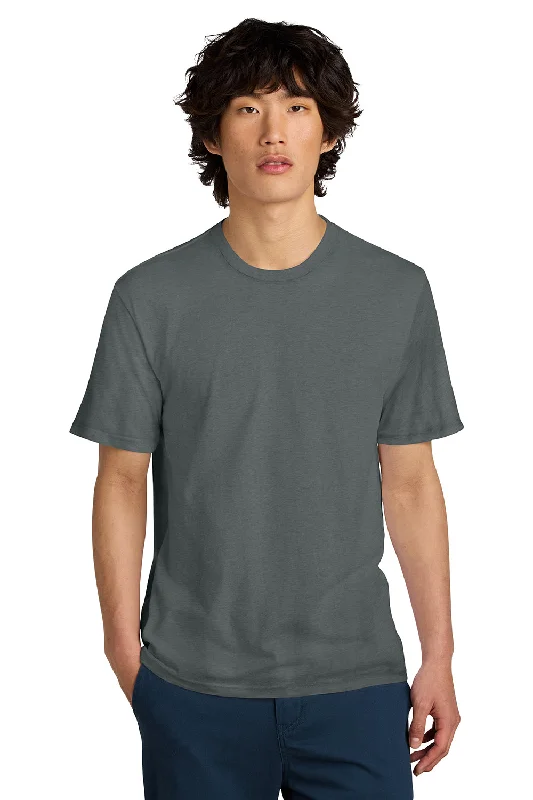 Men's short-sleeve classic muted-old-violet tee-District Mens Perfect Weight Short Sleeve Crewneck T-Shirt - Metal Grey