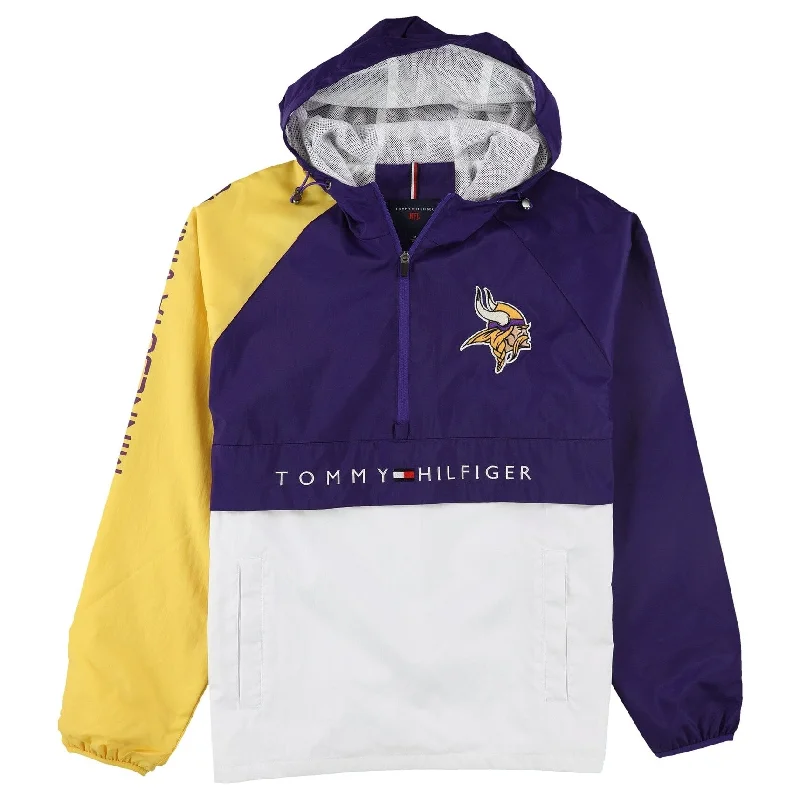 Men's stride comfy jackets-Tommy Hilfiger Mens Minnesota Vikings Jacket, Multicoloured, Medium (Regular)