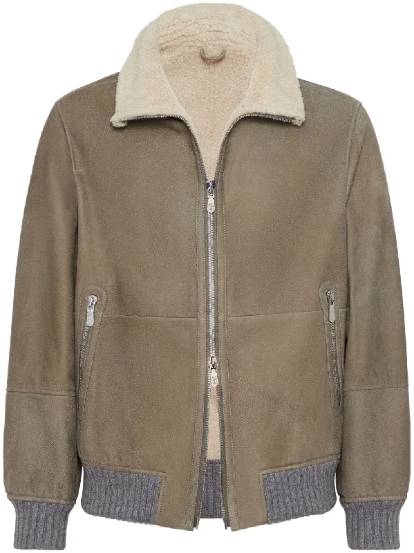 Men's shine glow jackets-Brunello Cucinelli Men's Jackets