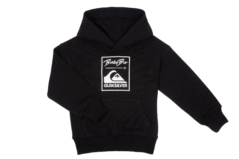 men's-hoodie-with-roll-up-sleeves-BB & Quik Classic Black