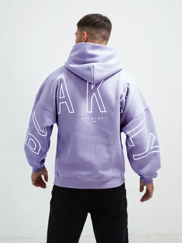 men's-hoodie-for-soccer-Outline Idris Oversized Hoodie - Violet