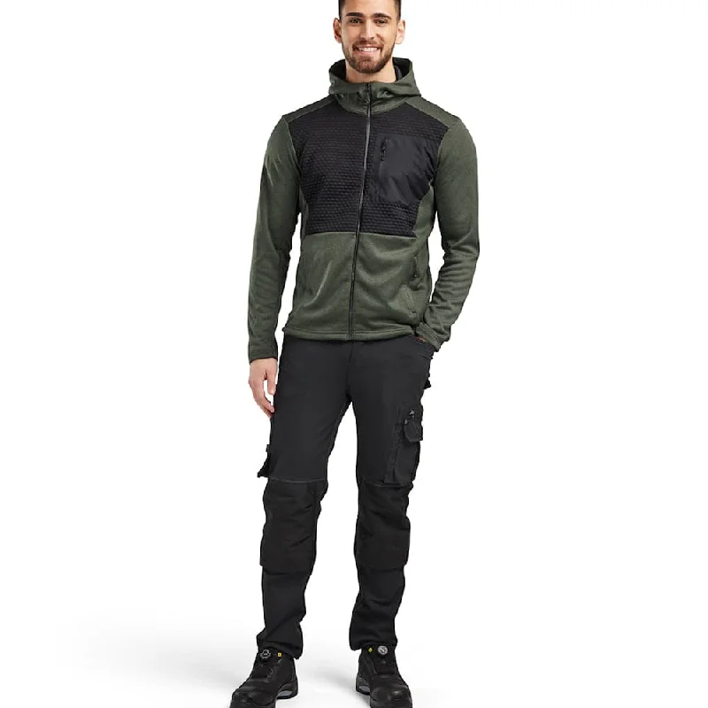 men's-hoodie-with-sleeve-ties-Blaklader 3540 Full-Length Zip Hoodie Sweatshirt