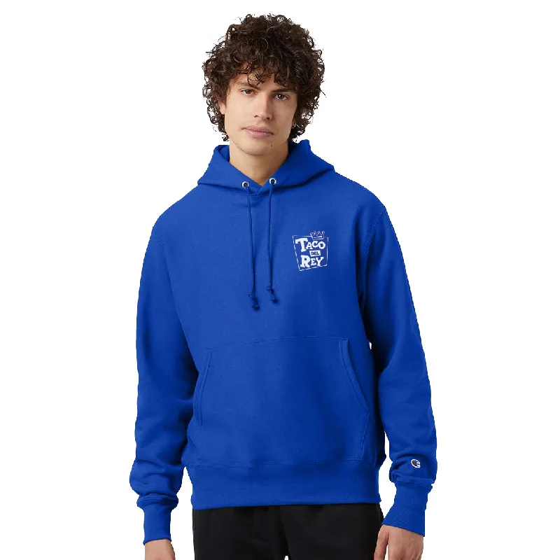 men's-hoodie-with-half-zip-front-Champion Adult Reverse Weave Pullover Hoodie, Full Color