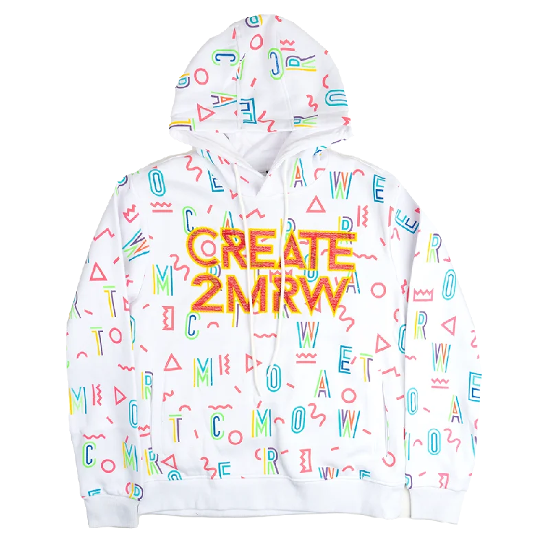 men's-hoodie-in-powder-blue-CREATE 2MRW GRAPHIC HOODIE WHITE - CF1243