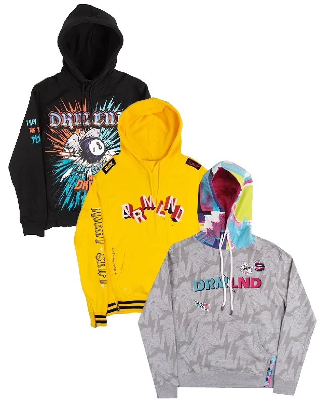 men's-hoodie-for-racquetball-DREAMLAND ASSORTED HOODIES MULTI - DFHD06