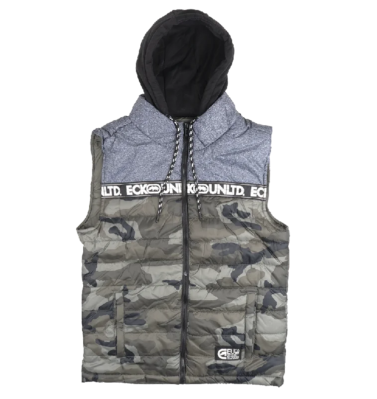 men's-hoodie-for-volleyball-ECKO UNLTD PUFFER BOMBER VEST HOODIE COMBAT CAMO - E032O377