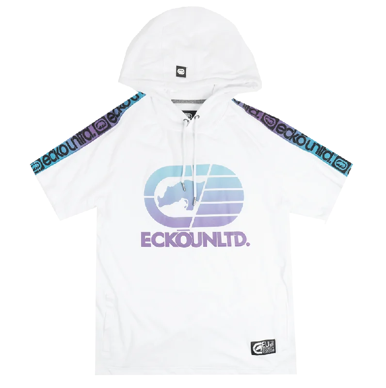 men's-hoodie-with-wave-design-ECKO UNLTD S/S HOODIE SHIRT WHITE - E031K826