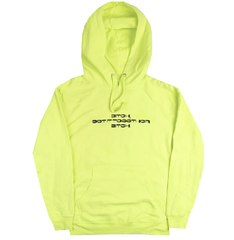 men's-hoodie-with-crest-graphic-LICENSED JAZMINE SULLIVAN HOODIE NEON - GET IT TOGETHER