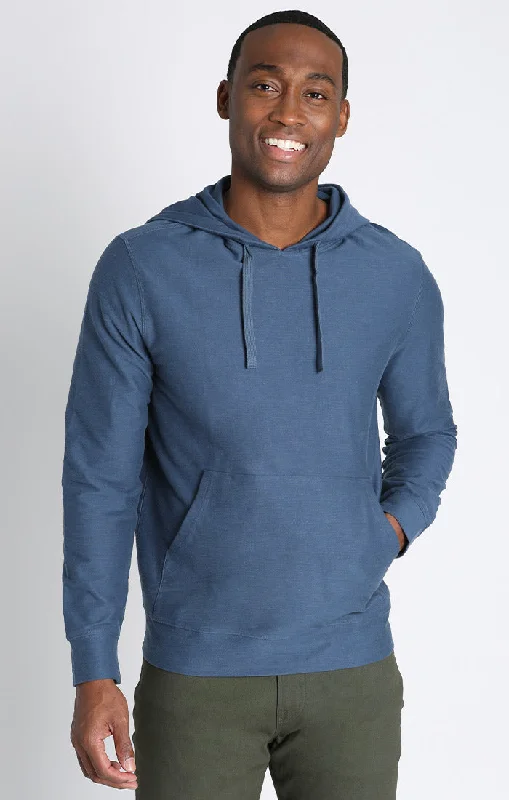 men's-hoodie-in-smoke-grey-Reverse Slub Pullover Hoodie