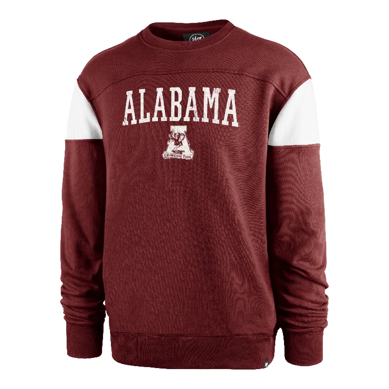 men's-hoodie-for-badminton-ALABAMA CRIMSON TIDE VINTAGE GROUNDBREAK '47 ONSET CREW