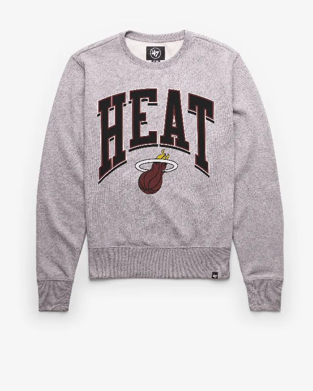 men's-hoodie-for-paddleboarding-MIAMI HEAT WALK TALL '47 HEADLINE CREW