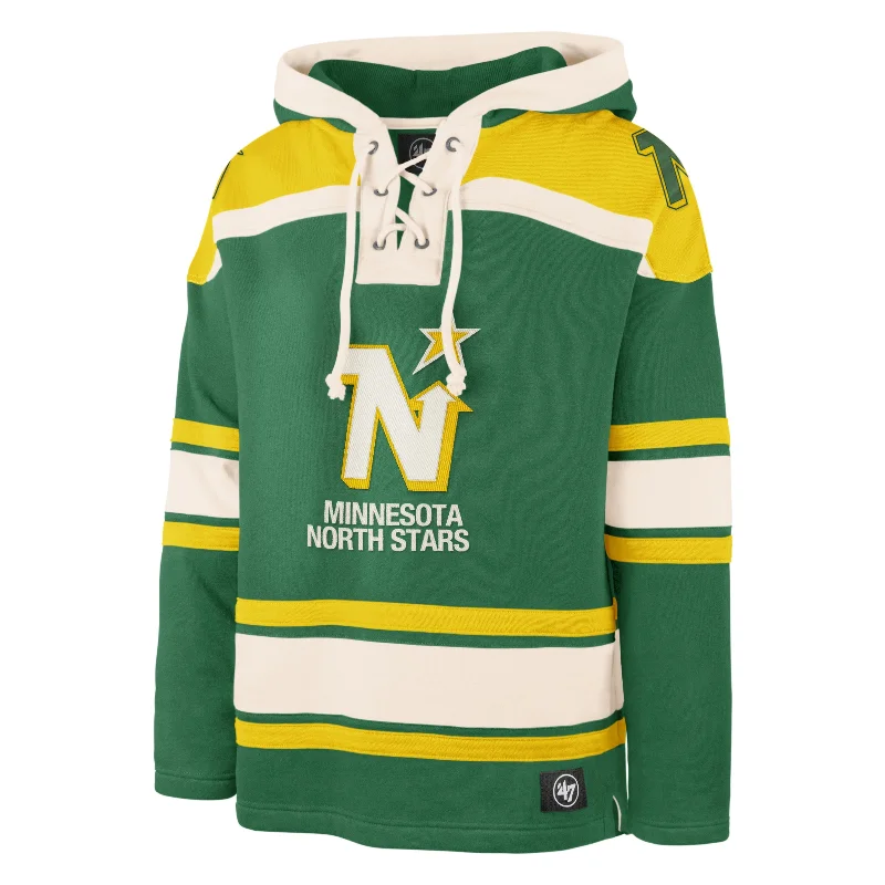 men's-hoodie-for-climbing-MINNESOTA NORTH STARS VINTAGE SUPERIOR '47 LACER HOOD